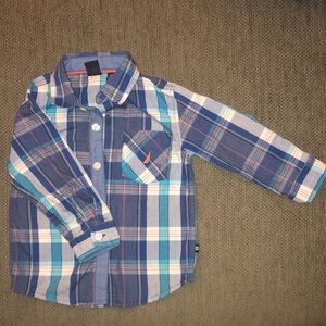 Nautica Long Sleeve Button-Up Shirt